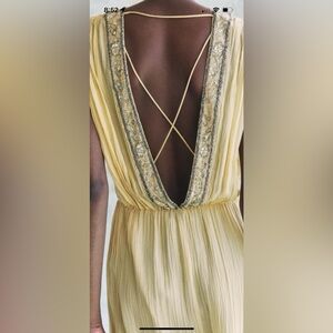 Zara embroidered beaded dress ZW COLLECTION  Medium